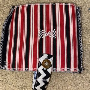 **Free with purchase - make a bundle!** Fraternity Collection red & black koozie
